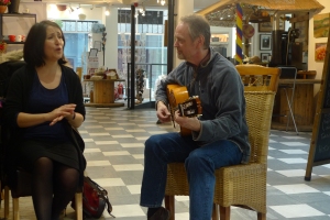 Ana Luisa and Mike performing in Handpicked Hall